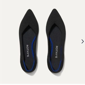 Rothy’s black point 7.5 women’s